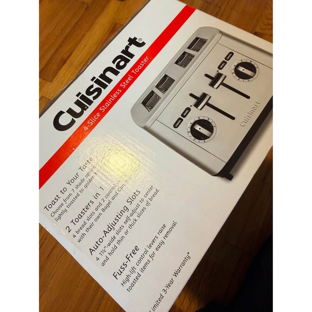 Cuisinart 4-Slice Stainless Steel Toaster CPT-14WM